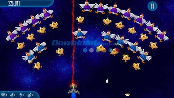 Chicken Invaders 5 cho iOS có nhiều đổi mới cả về hình thức lẫn nội dung