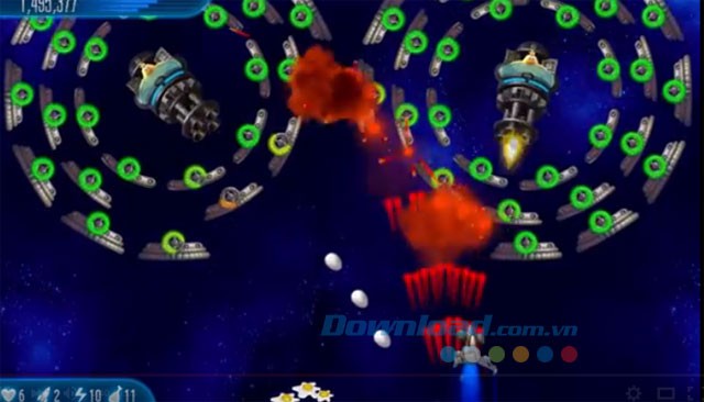 Giao diện game bắn gà cho Linux