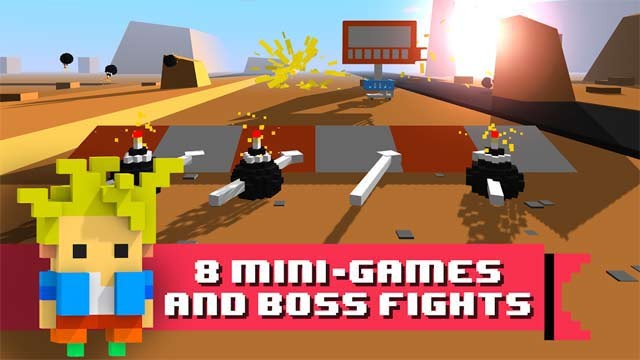 Đối đấu với 8 boss độc đáo và chinh phục nhiều mini-game thú vị