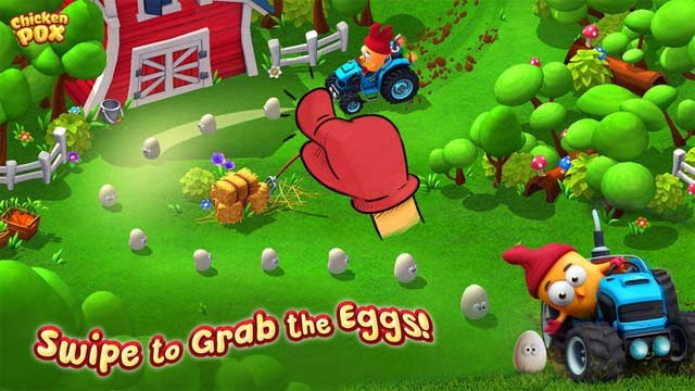 Game lái xe thu thập trứng vui nhộn - Chicken Pox