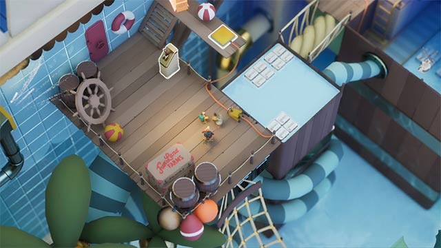 Chơi game ở góc nhìn top-down với bầu không khí hài hước, sôi động