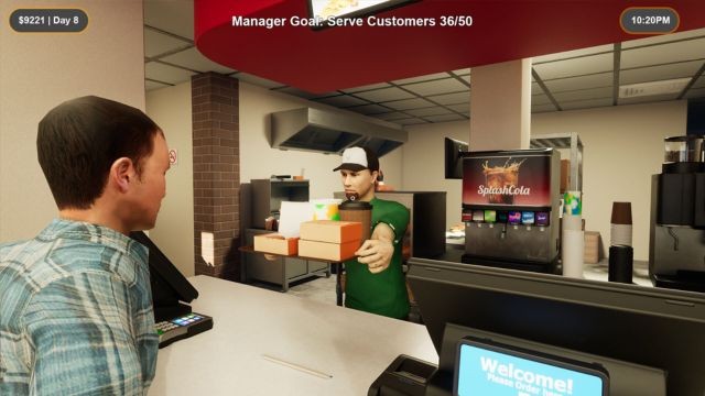 Lối chơi của Chicken Shop Simulator kết hợp giữa nấu ăn và quản lý thời gian