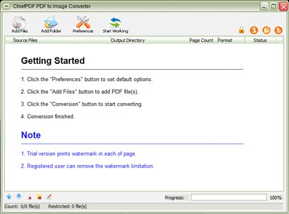 ChiefPDF PDF to Image Converter Free