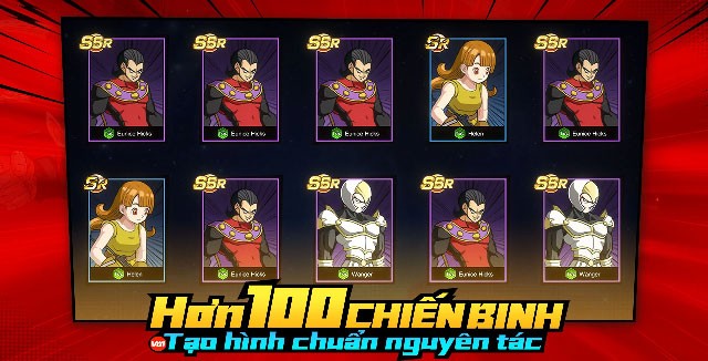 Hơn 100 chiến binh chuẩn theo nguyên tác