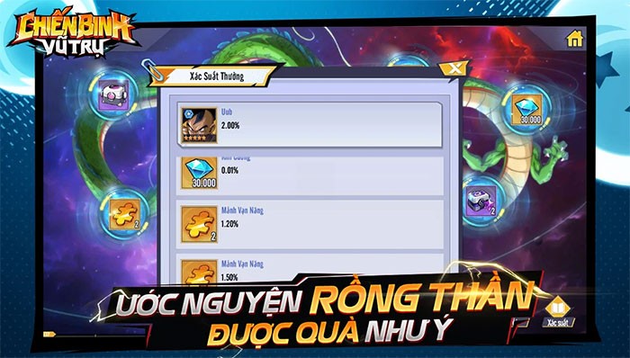 Game Chiến Binh Vũ Trụ cho Android