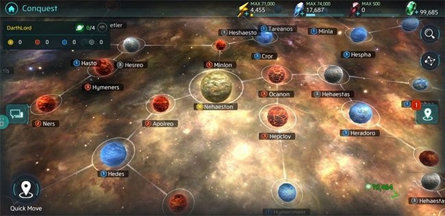 Bản đồ giải ngân hà game Chiến Hạm Ngân Hà