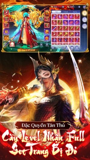 Cày level nhận full set trang bị đỏ