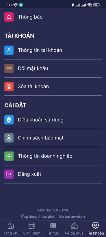 Quản lý tài khoản