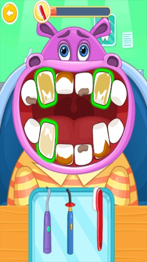 Bé chăm sóc răng miệng cho các loài động vật trong game Children s doctor dentist