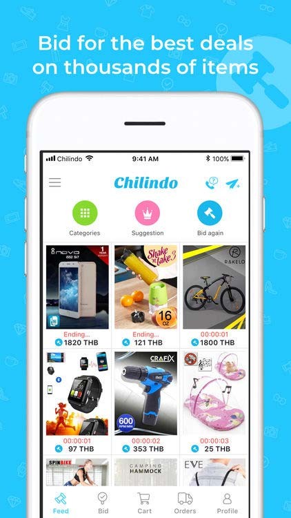 Đấu giá những ưu đãi tuyệt vời nhất trên hàng ngàn sản phẩm với Chilindo