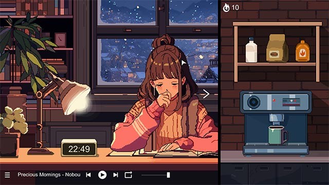 Bầu không khí thư giãn và âm nhạc tuyệt vời giúp bạn tập trung làm việc hoặc học tập