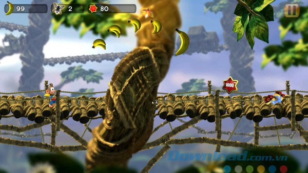 Giao diện game phiêu lưu Chimpact