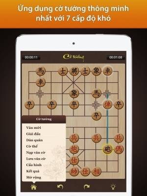 Cờ Tướng Viet Nam cho iOS có 7 cấp độ khó
