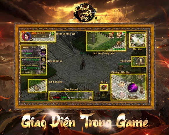 Giao diện chính của game vẫn giữ nguyên gốc từ phiên bản PC