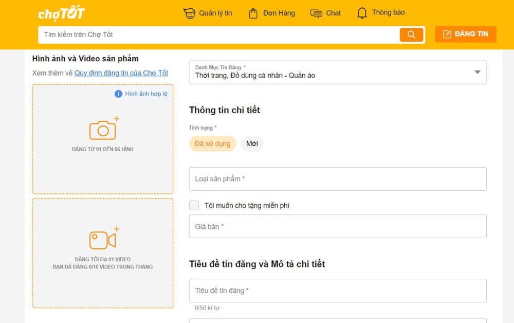 Tìm kiếm tin rao vặt nhanh chóng.