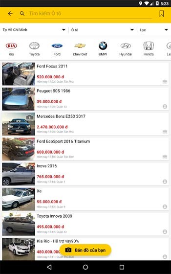 Danh sách sản phẩm