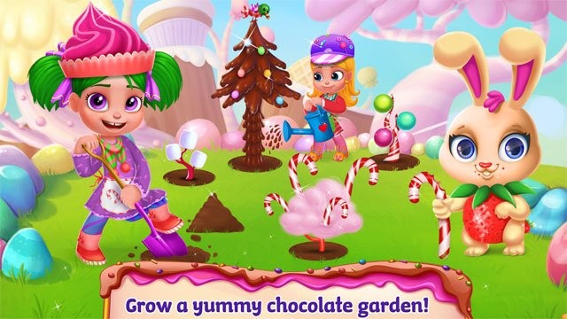 Trồng nhiều loại cây kẹo khác nhau và thu hoạch nông sản