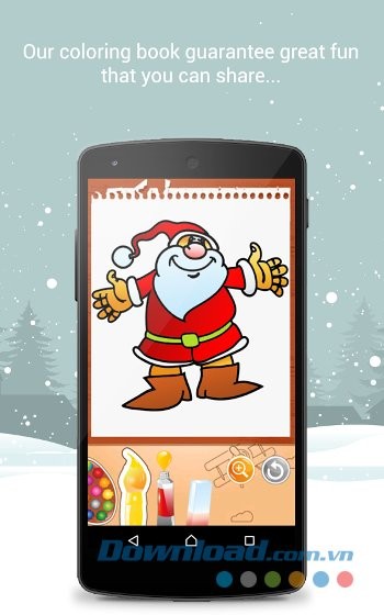 Đa dạng các hình ảnh chủ đề Giáng sinh trong Christmas Coloring Book