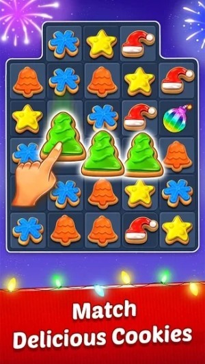 Game xếp kẹo chủ đề Giáng Sinh thú vị Christmas Cookie cho Android
