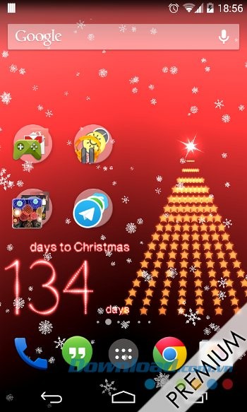 Christmas Countdown sở hữu nhiều hình nền đặc sắc
