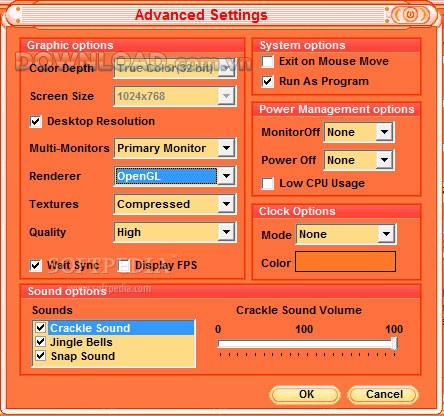 Christmas Decorated Fireplace Screensaver được thiết kế để sử dụng làm bảo vệ màn hình trên Windows