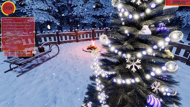 Đặt cây thông Noel trong vườn hoặc trong nhà để tận hưởng bầu không khí Giáng Sinh ấm áp