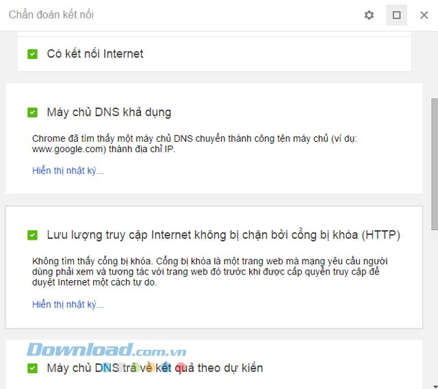 Xem chi tiết kết quả phân tích