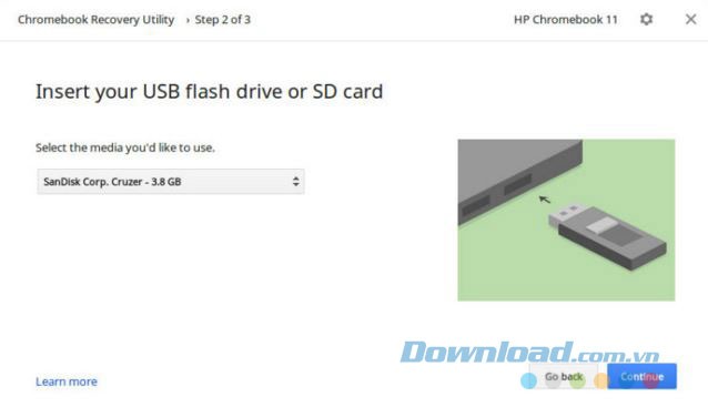 Sử dụng USB hoặc thẻ SD