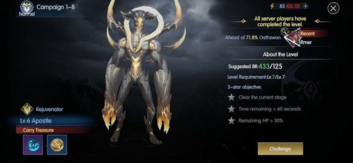 Chronicle of Infinity: Hướng dẫn tăng sức mạnh nhân vật