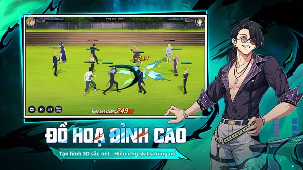 Đồ họa 3D với hiệu ứng chiến đấu lẫn kỹ năng hoành tráng