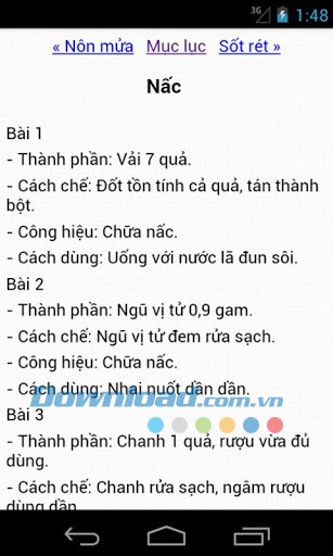 Chữa bệnh bằng trái cây for Android