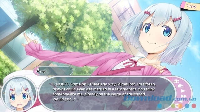 Giao diện chính của game tiểu thuyết tương tác mới Chuusotsu - 1st Graduation: Time After Time cho máy tính