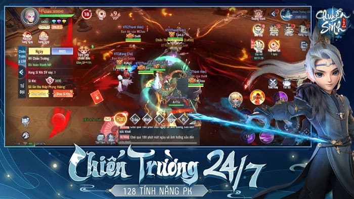 Chiến Trường 24/7 - 128 Tính Năng PK