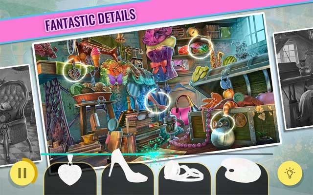 Hình ảnh trong Cinderella Hidden Objects được thiết kế chi tiết và tỉ mỉ
