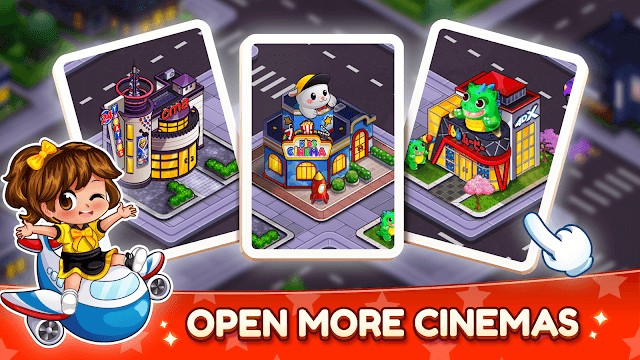 Mở và quản lý thêm nhiều rạp chiếu phim của riêng bạn trong game Cinema Panic 3