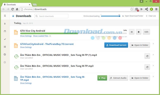 Tích hợp Bittorrent client