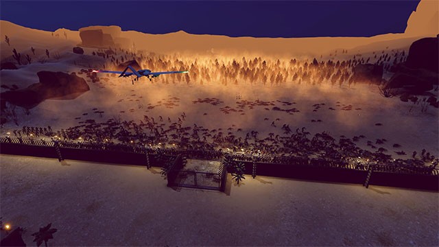 Chiến đấu với làn sóng thây ma cực đông khi màn đêm buông xuống