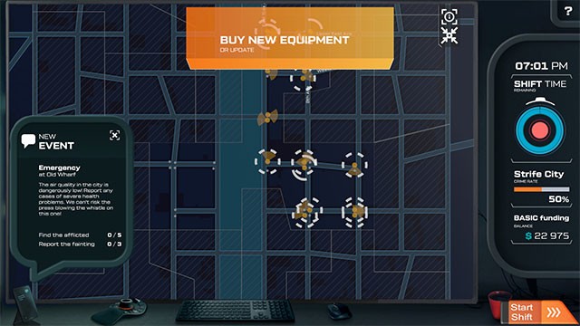 Liên tục nâng cấp hệ thống giám sát và camera an ninh trong khi chơi City Eye game