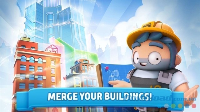 Kết hợp các công trình trong game xây dựng thành phố miễn phí City Mania: Town Building Game cho máy tính & Windows Phone