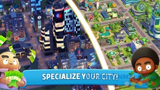 Mục tiêu phát triển thành phố của City Mania: Town Building Game cho iOS
