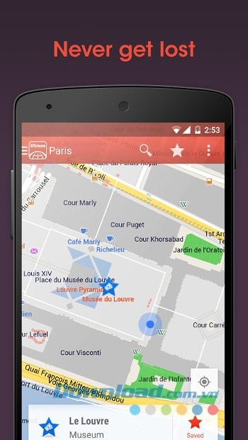 Tải bản đồ và truy cập offline với City Maps 2Go