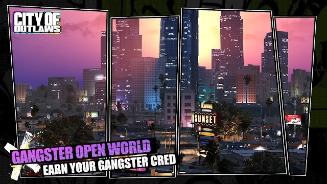Trở thành một gangster trong thế giới mở của game City of Outlaws