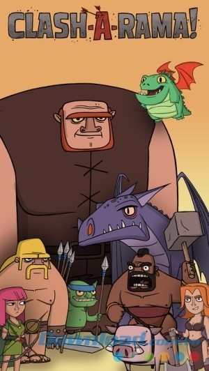 Clash-A-Rama cho iOS hình dán
