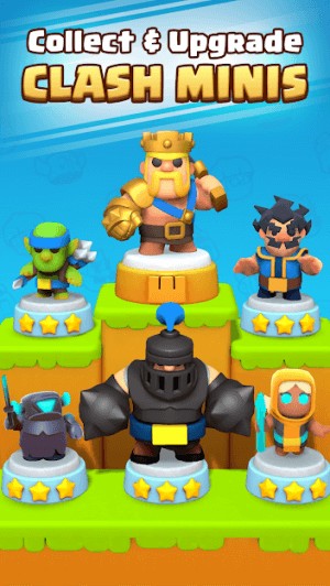 Thu thập và nâng cấp các Minis trong game Clash Mini