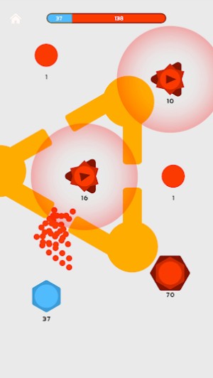 Tham gia cuộc chiến dấu chấm 1v1 với kẻ thù trong Clash of Dots