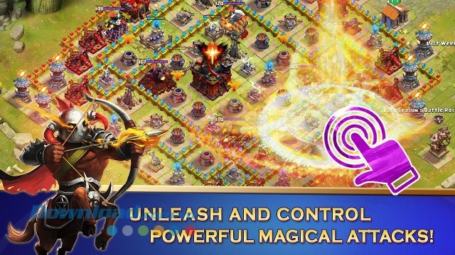 Thi triển kỹ năng trong game Clash of Lords 2