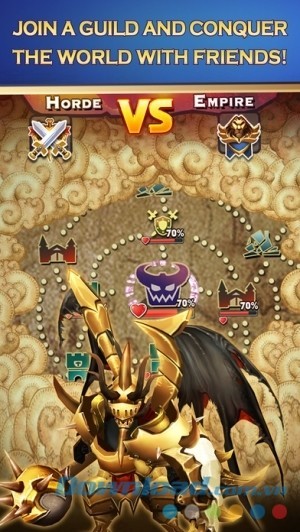 Lập hội trong game Clash of Lords 2: Heroes War cho iOS
