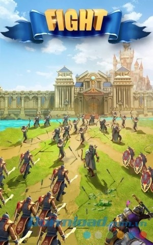 Chiến đấu vì gia tộc trong Clash of Queens:Dragons Rise cho Android