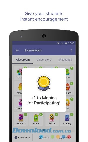 Dành tặng bé những phần thưởng bất ngờ với ClassDojo