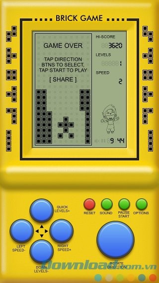 Mô phỏng máy điện tử Brick Game